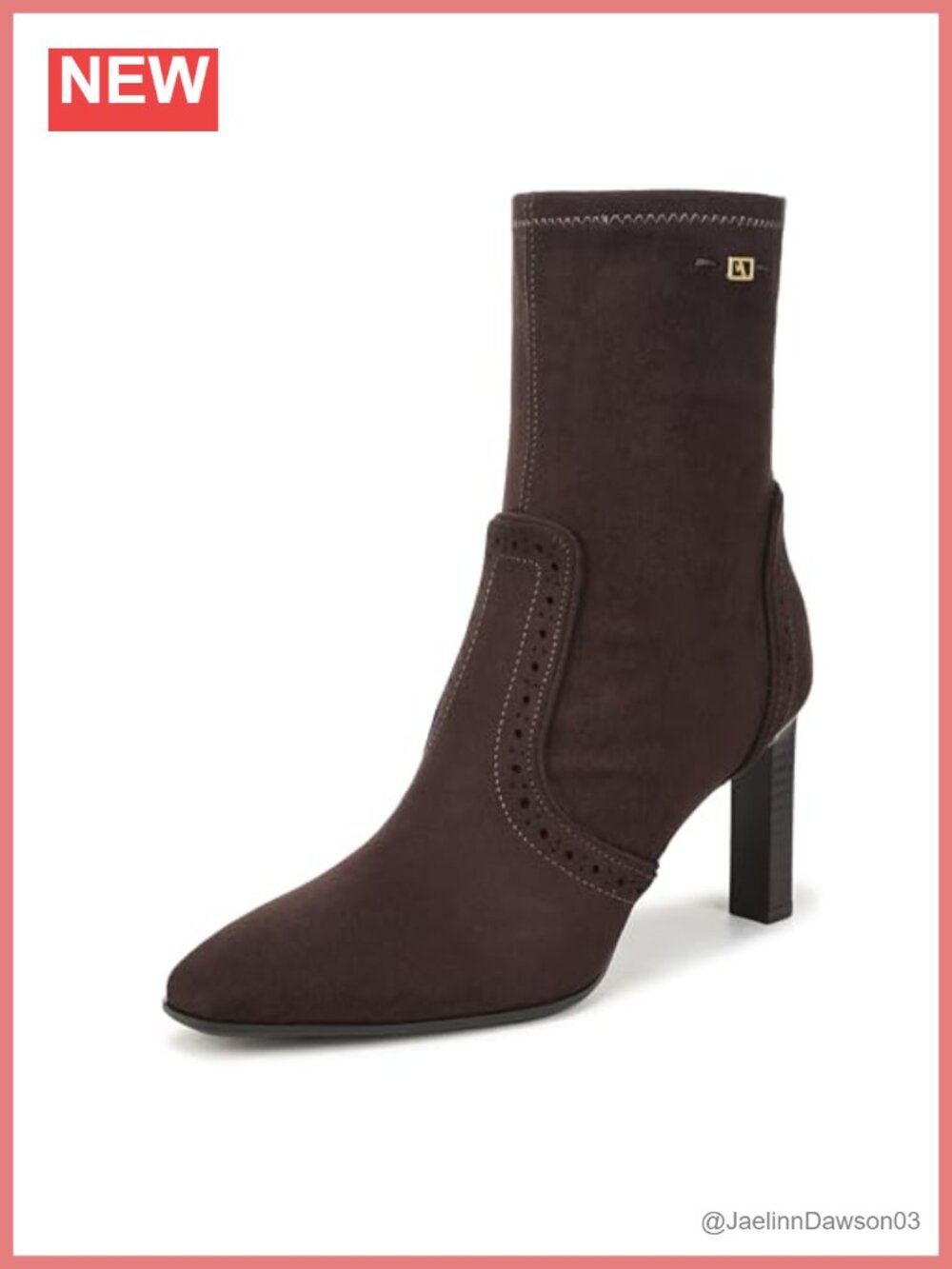 Women's Faux Leather Square Toe Block Heel Ankle Booties - Zip Closure